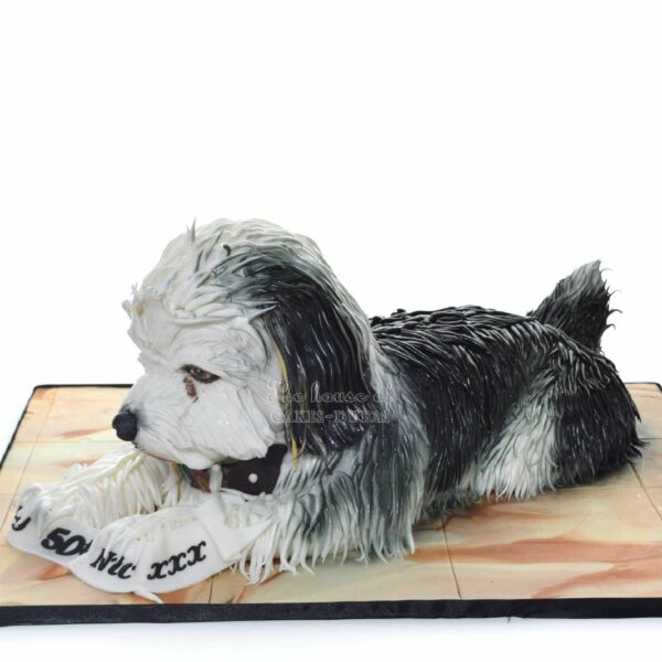 3D dog cake