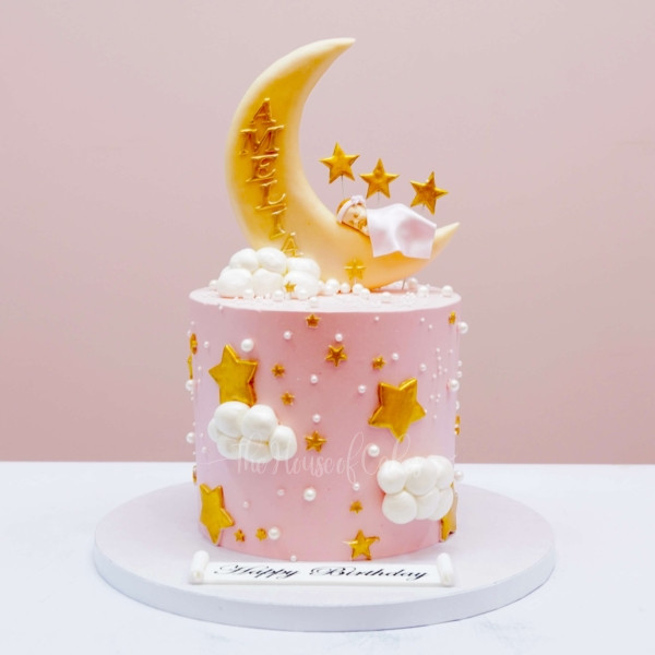 girl on the moon cake