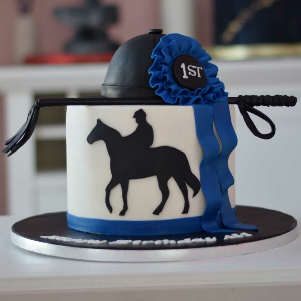 Horse rider cake