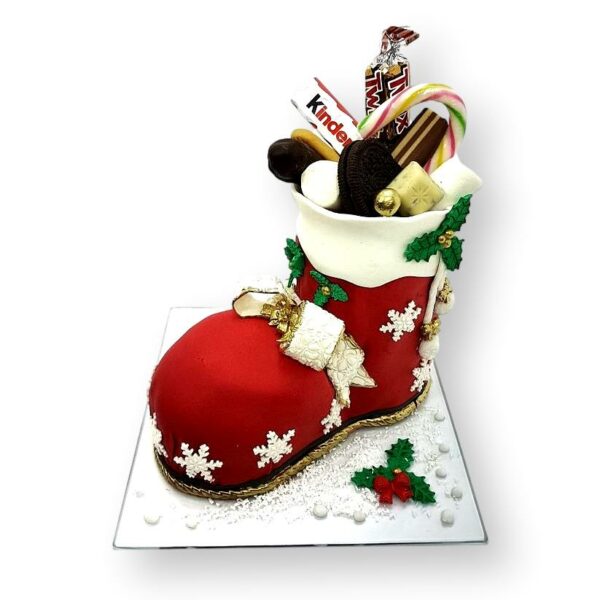 Santa's Boot Cake