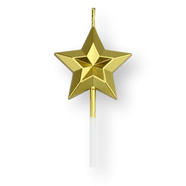 Star Gold Candle