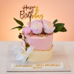 pretty pink white cake