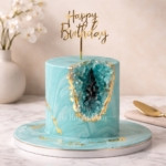 Blue Geode Cake in Dubai from The House of Cakes Bakery