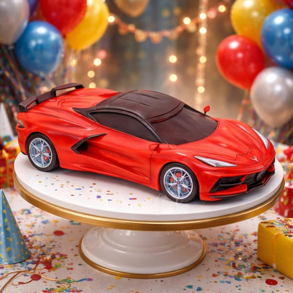 Corvette Stingray Car Cake in Dubai