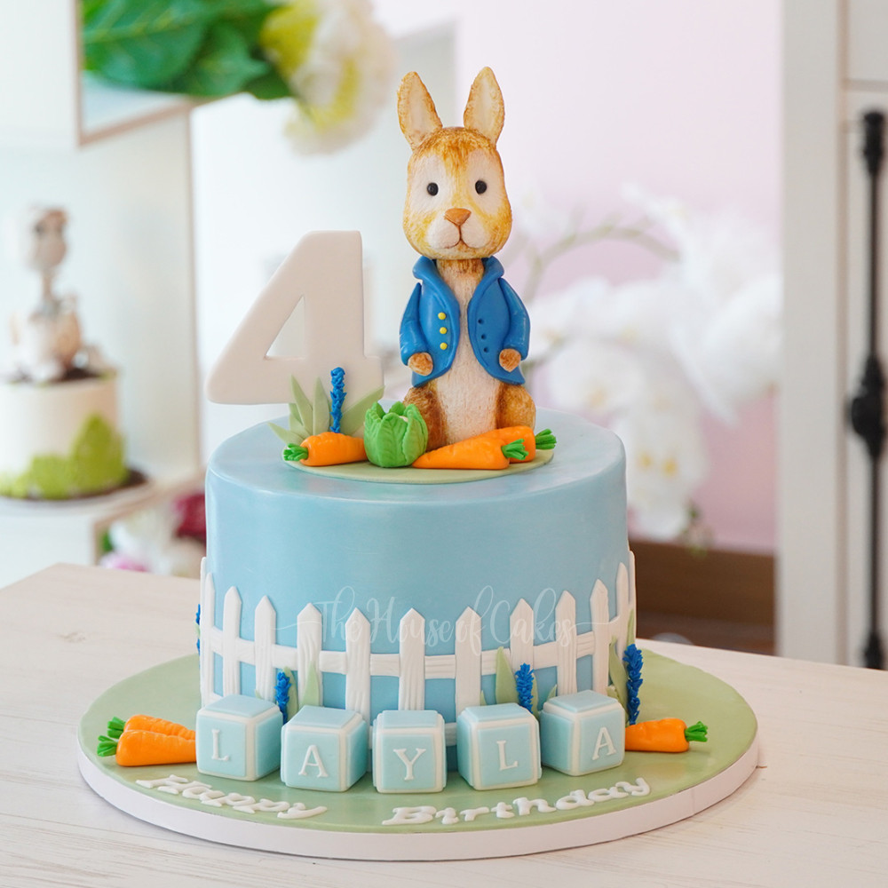 Bunny rabbit and carrots cake - The House of Cakes Dubai