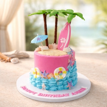 Pink Surf Cake
