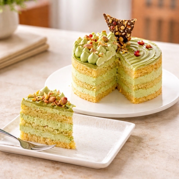 Vanilla Pistachio Cake