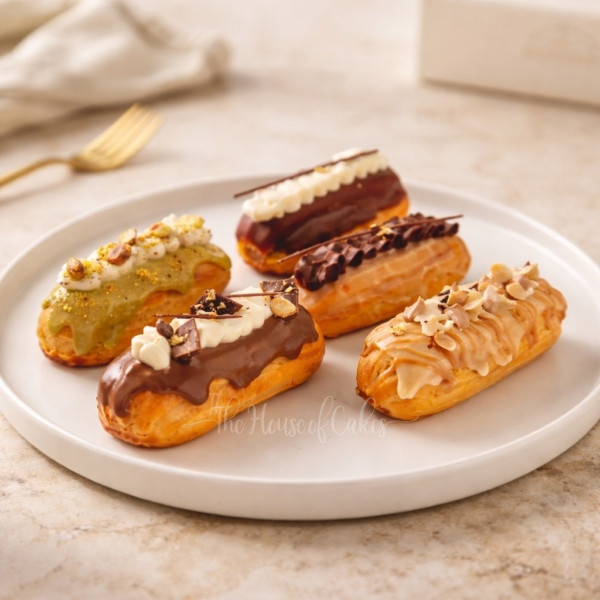 Unique luxury eclairs set of 5