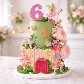 enchanted gardens and fairy cake in Dubai