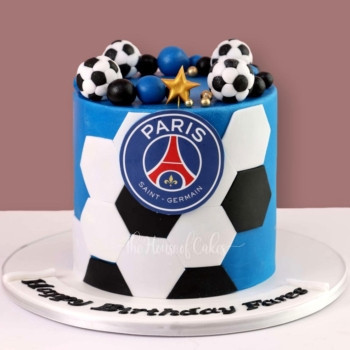 PSG Football Theme Cake