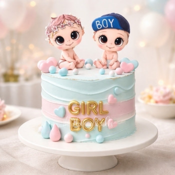 Gender Reveal Cake in Dubai