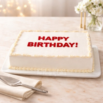 Simple birthday cake