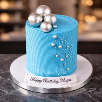 Blue Elegance Cake