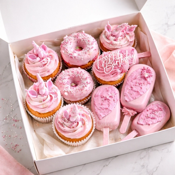 Pink Unicorn Treats Box in Dubai