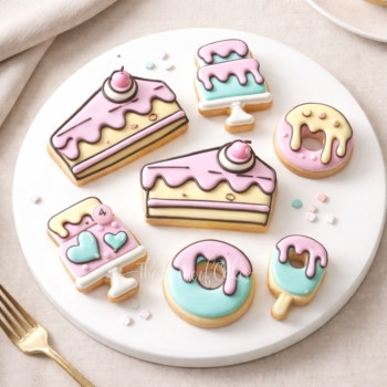 Comic cartoon cookies