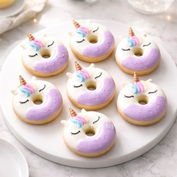 Unicorn Doughnuts in Dubai from The House of Cakes Bakery