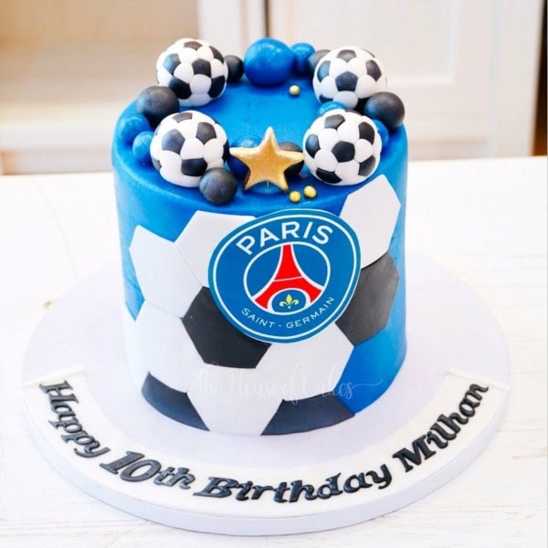 PSG Football Theme Cake