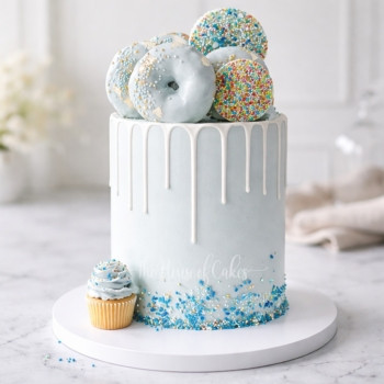 Blue Fantasy Cake in Dubai from The House of Cakes Bakery