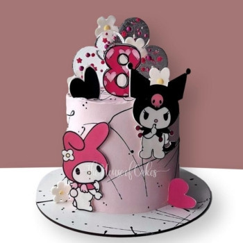 Sanrio Kuromi & My Melody Cake