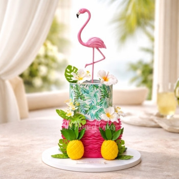 Exquisite Flamingo Cake