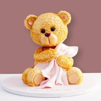 epic teddy bear shaped cake