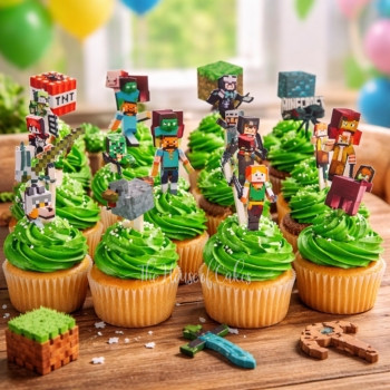 Minecraft Cupcakes