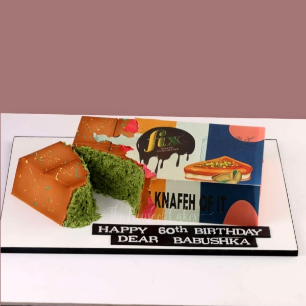 Realistic Fix Dubai Chocolate Cake