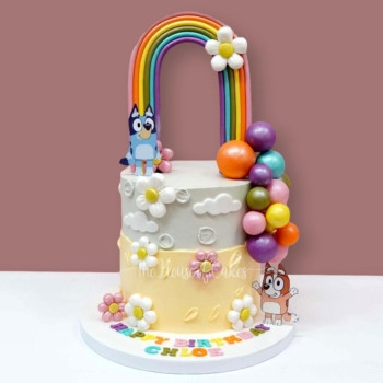 Blissful Bluey and Bingo Cake