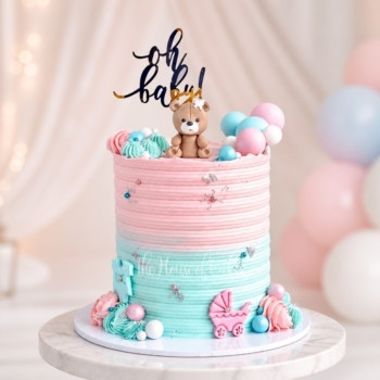 Exquisite Gender Reveal Cake in Dubai