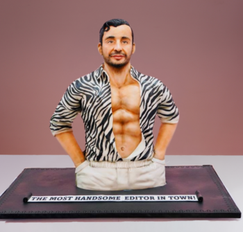 Show-Stopping Male Bust Cake