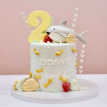 Blissful sea theme cake