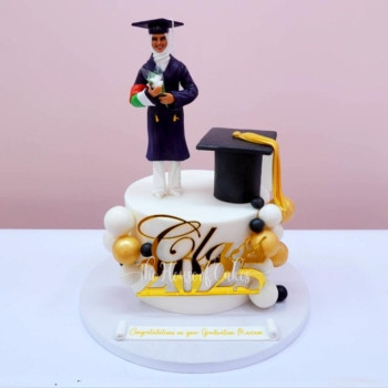 decadent graduation cake