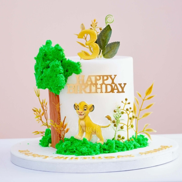 enchanted lion king simba cake