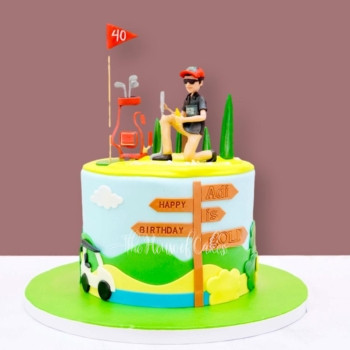 golfer cake