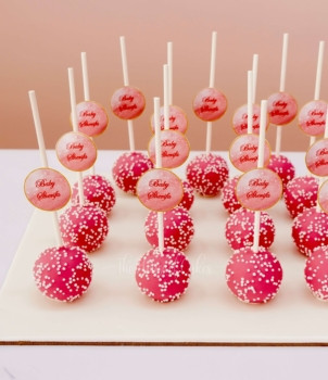 pink cake pops