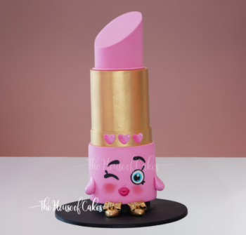 Shopkins Lipstick Couture cake