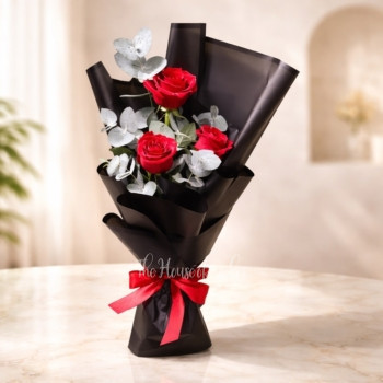 3 Red Roses Bouquet in Dubai