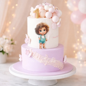 Cute Music Themed Cake