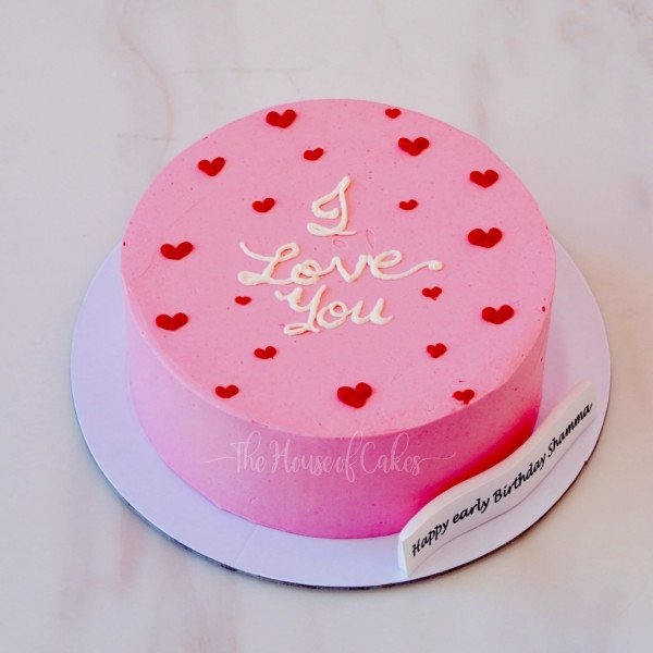 I Love you cake