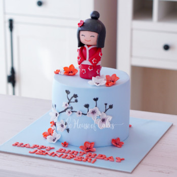 Japanese theme cake