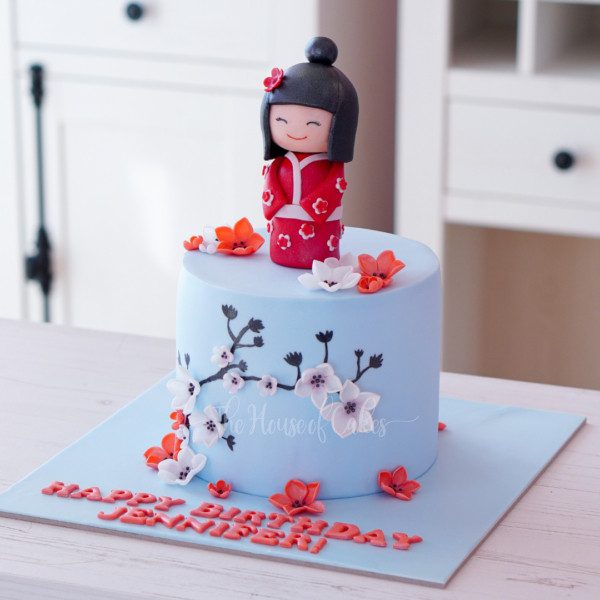 Japanese theme cake