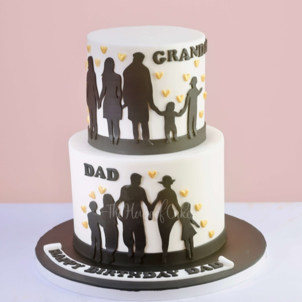 cake for dad and grandpa
