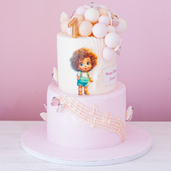 cute music themed cake