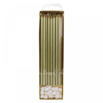 gold extra tall candles