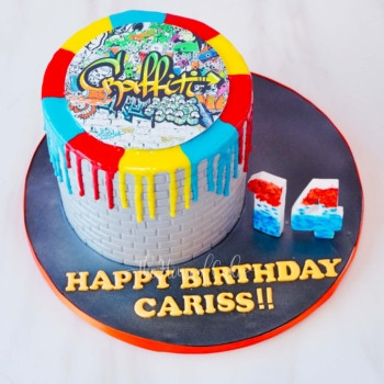 The Graffiti Glaze Cake