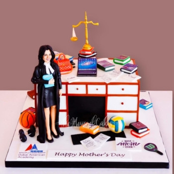 she is super mom cake