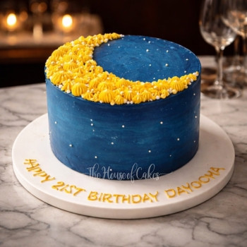 Sky and Moon Ramadan Cake