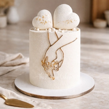 Enchanted Engagement Cake