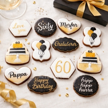 60th birthday cookies