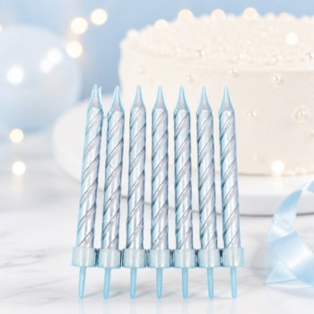 8 silver candles